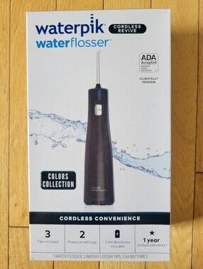 Waterproof Water Flosser Cordless Revive Model WF-03W033 Blue New In Box